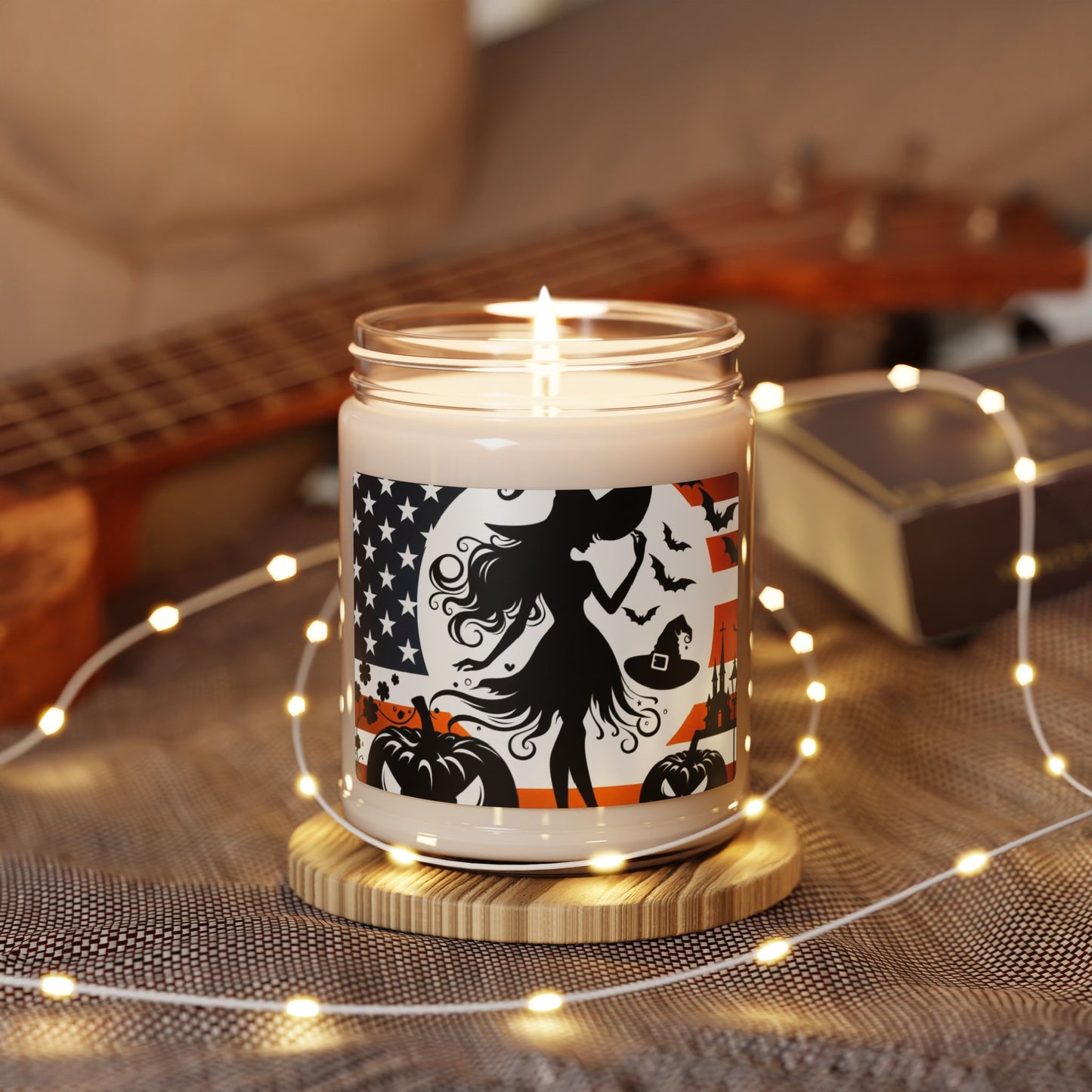 Flag Village Halloween Pretty Witch Scented Soy Candle, 9oz HW0043