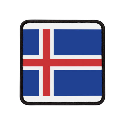 Flag Village Iceland Flag Embroidery Iron-On Patches