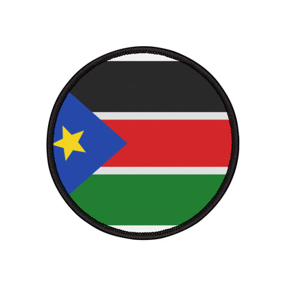 Flag Village South Sudan Flag Embroidery Iron-On Patches