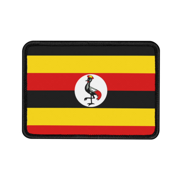 Flag Village Uganda State Flag Embroidered Iron-On Patch