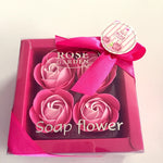 Flag Village 4 Rose Soap Flowers Gift Box For Valentine's Day