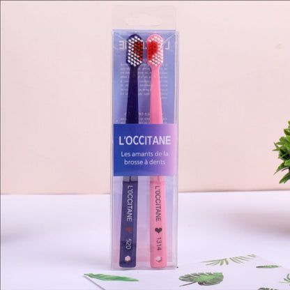 Flag Village Black And White Couple Toothbrush Combination Two Gift Box Set