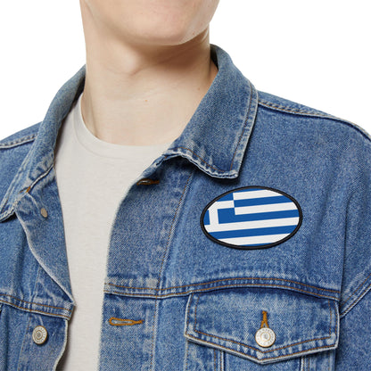 Flag Village Greece Flag Embroidery Iron-On Patches