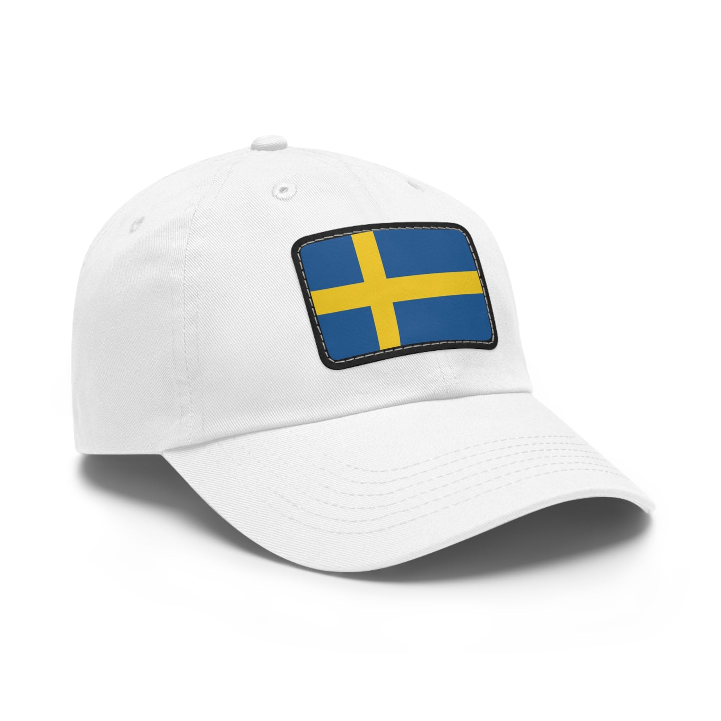 Flag Village Sweden Flag Hat Cap with Leather Patch