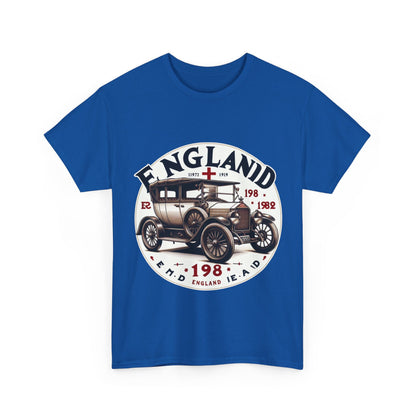 Flag Village UK Vintage Car Flag T-SHIRT Heavy Cotton Tee UK0019