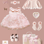 Flag Village Baby High-end Gift Box Little Princess Dress Lace Dress Suit