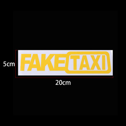 Flag Village Auto Tools Fake Taxi Drifting Sign Funny Car Sticker