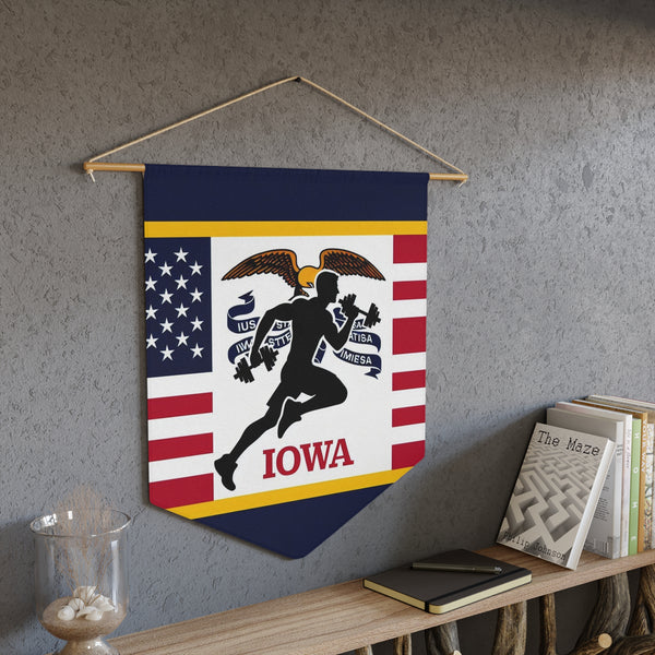 Flag Village Iowa State Flag Pennant Sporting Home Wall decoration IA0001