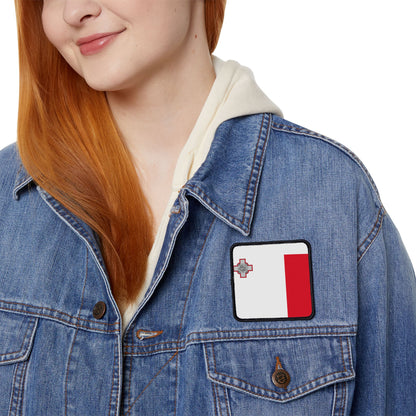 Flag Village Malta Flag Embroidery Iron-On Patches