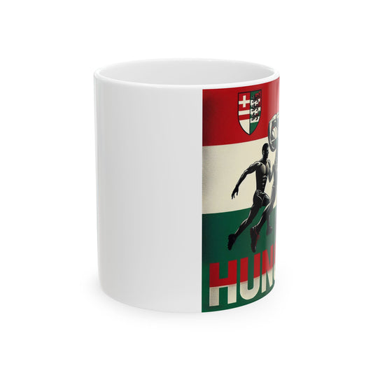 Flag Village Hungary Sporting Flag Ceramic Coffee Mug 11oz HUN0007