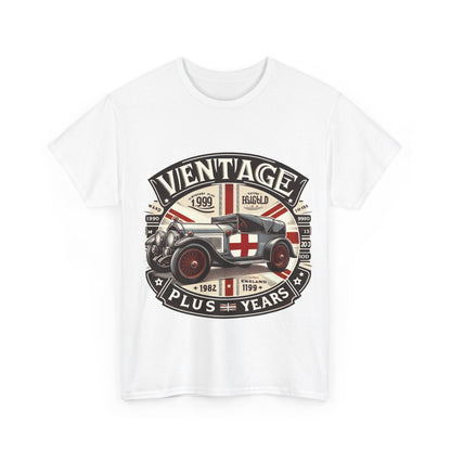 Flag Village UK Vintage Car Flag T-SHIRT Heavy Cotton Tee UK0005
