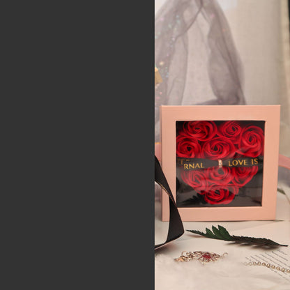 Flag Village Creative Birthday Gift Rose Skylight Gift Box
