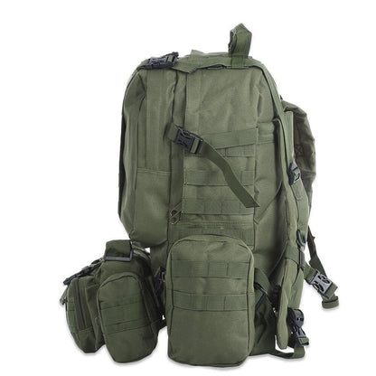 Flag Village 50L Outdoor Backpack Molle Military Tactical Backpack Rucksack Sports Bag Waterproof Camping Hiking Backpack Travel