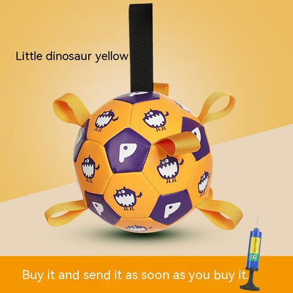Flag Village Pet Interactive Football Dog Outdoor Toy Molar Long Lasting