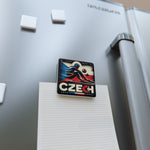 Flag Village Czech National Flag Fridge Magnet 2"x2"