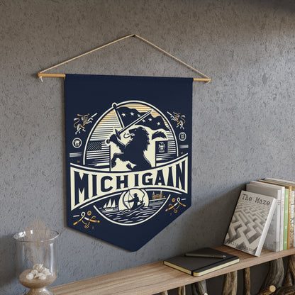 Flag Village Michigan State Flag Pennant Sporting Home Wall decoration MI0001