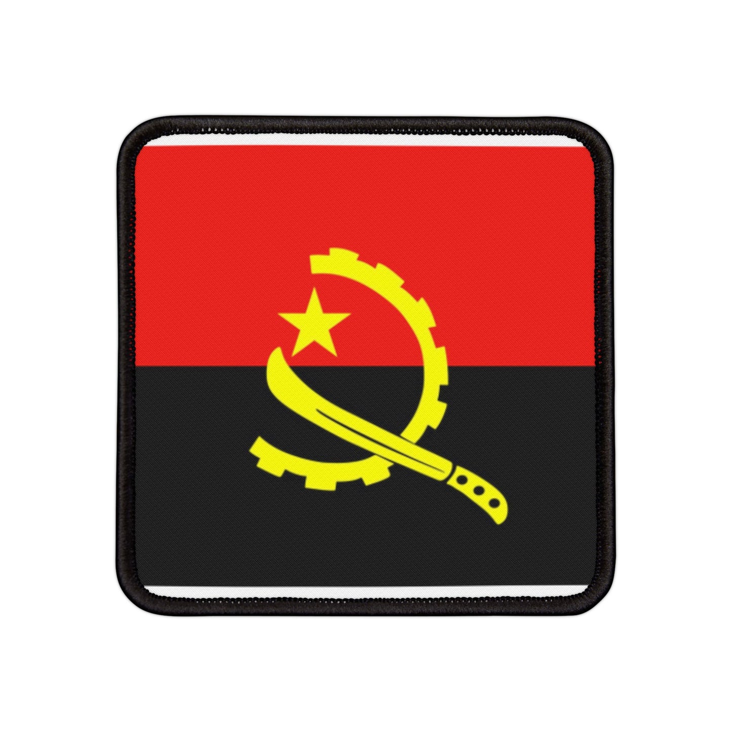 Flag Village Angola Flag Embroidery Iron-On Patches