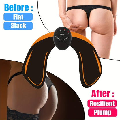 Flag Village Hip Trainer, Buttock Lift Massage Device Smart Fitness Exercise Gear Home Office, Portable U-Shape Butt Lifting Workout Equipment Gifts For Women