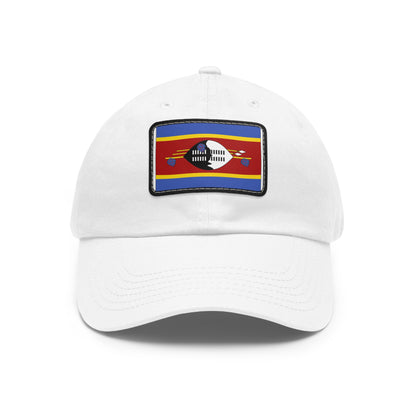 Flag Village Eswatini Flag Hat Cap with Leather Patch