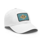 Flag Village USA Delaware State Flag Hat Cap with Leather Patch