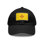 Flag Village USA New Mexico State Flag Hat Cap with Leather Patch