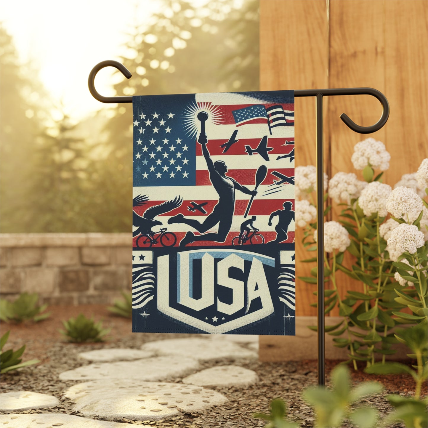 Flag Village United Stetes Flag Sporting Garden & House Banner USA0004