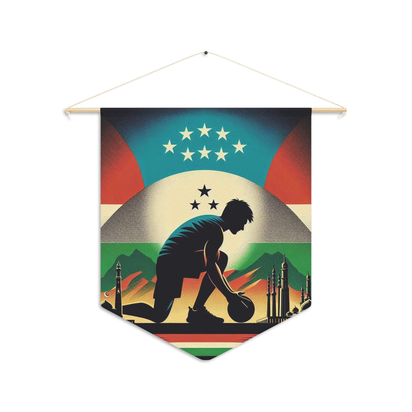 Flag Village Tajikistan Flag Pennant Sporting Home Wall decoration TJK0001
