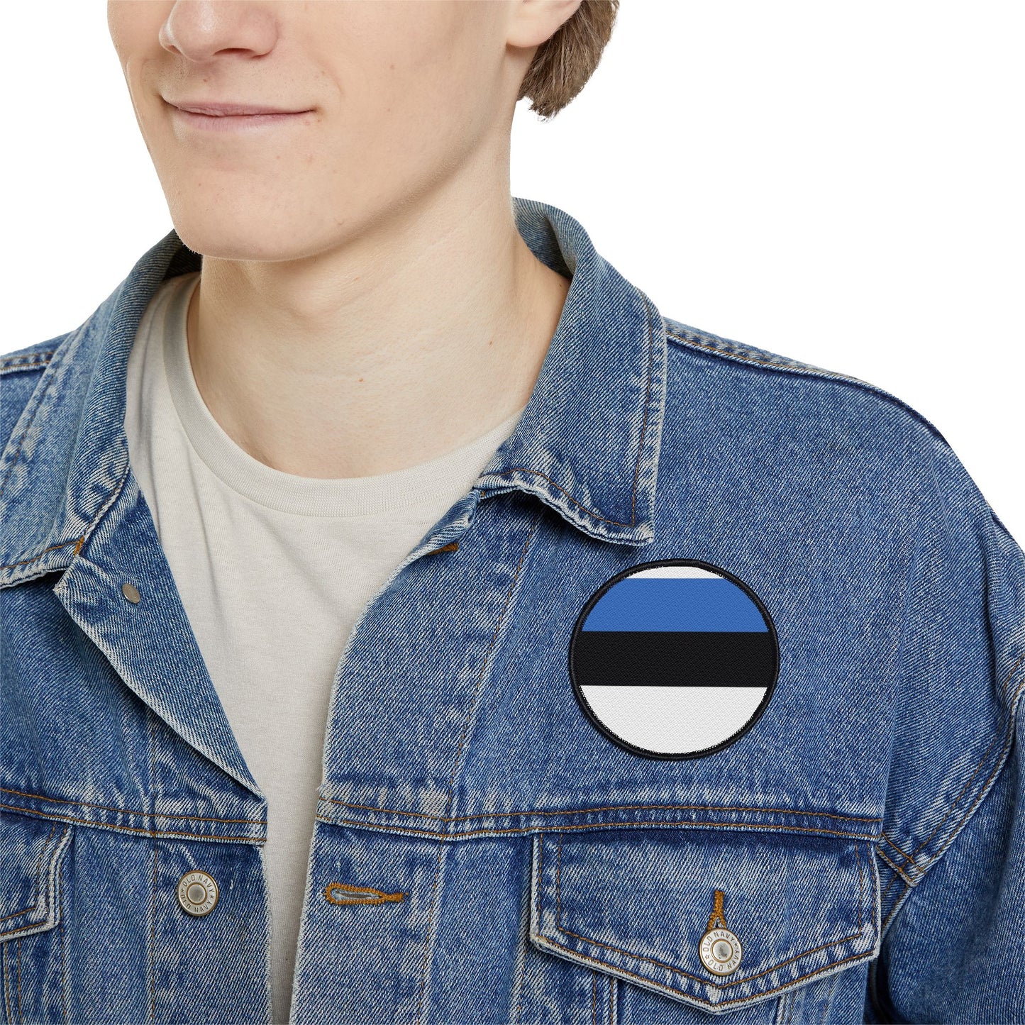 Flag Village Estonia Flag Embroidery Iron-On Patches