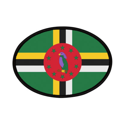 Flag Village Dominica Flag Embroidery Iron-On Patches
