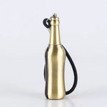 Flag Village Creative Metal Keychain Lighter Wild Fire Ten Thousand Times Use Kerosene Lighters Gifts For Men