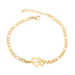Flag Village Gold Color Charms Bracelet Femme Stainless Steel Women Jewelry Lucky Origami Elephant Bracelets Friendship Gifts