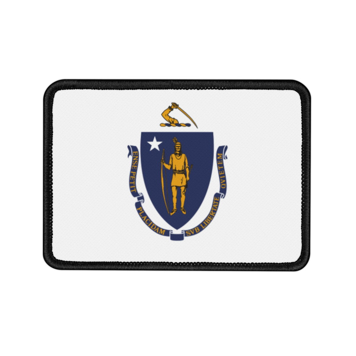 Flag Village Massachusetts State Flag Embroidery Iron-On Patches