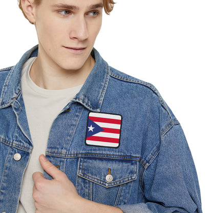 Flag Village Puerto Rico Flag Embroidery Iron-On Patches