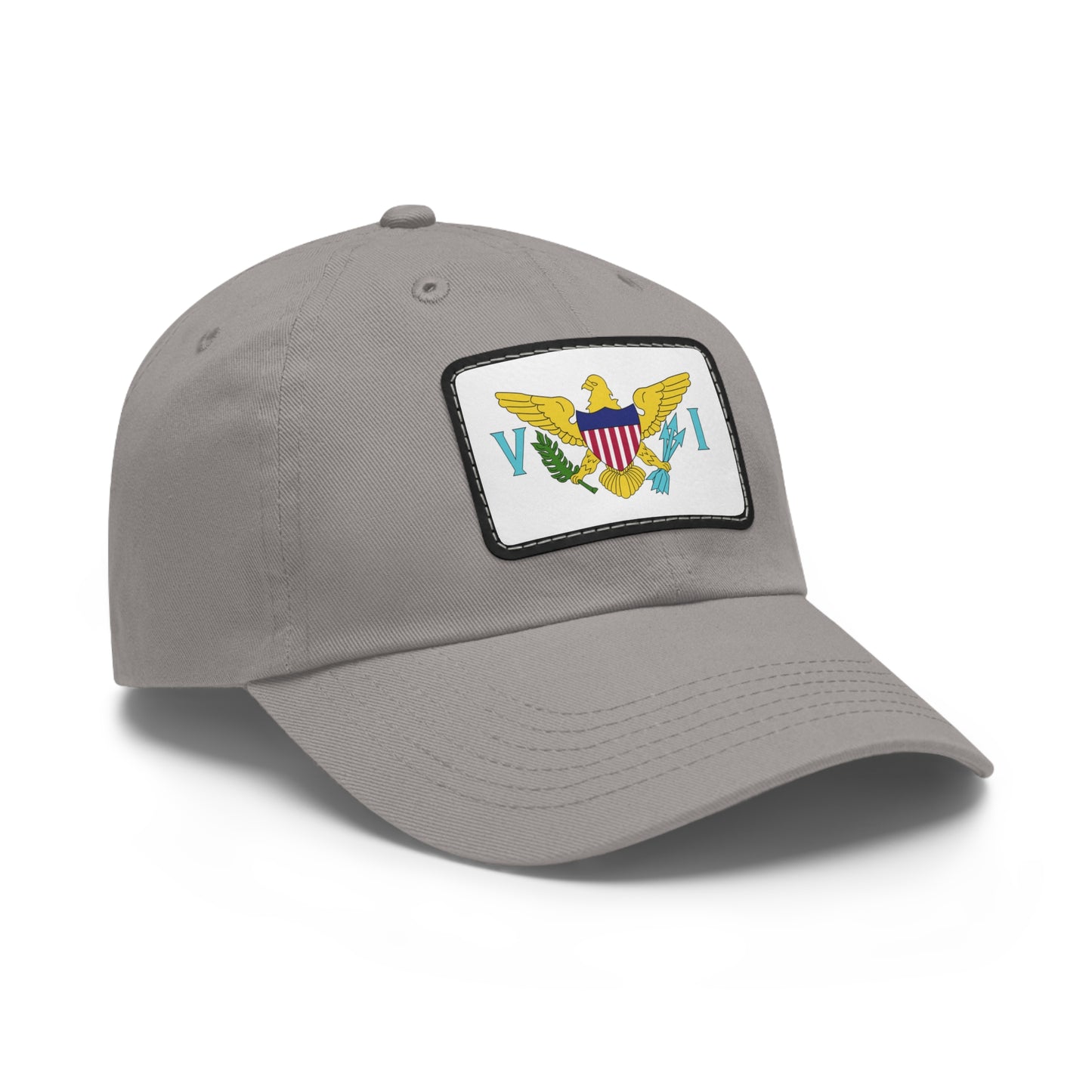 Flag Village Virgin Islands(U.S. Virgin Islands) Flag Hat Cap with Leather Patch