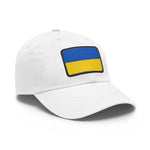 Flag Village Ukraine Flag Hat Cap with Leather Patch