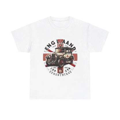 Flag Village UK Vintage Car Flag T-SHIRT Heavy Cotton Tee UK0024