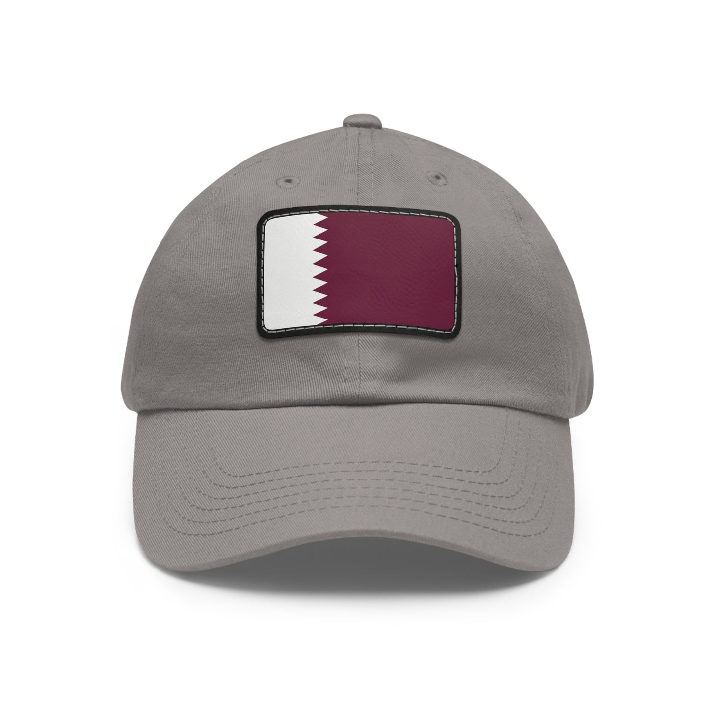Flag Village Qatar Flag Hat Cap with Leather Patch