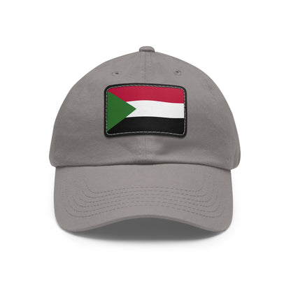 Flag Village Sudan Flag Hat Cap with Leather Patch