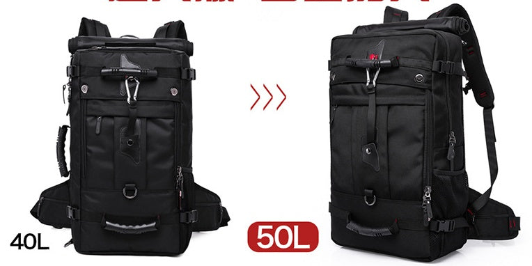 Flag Village New double shoulder bag Oxford cloth bags male outdoor backpack large capacity baggage bag multifunction hiking bag