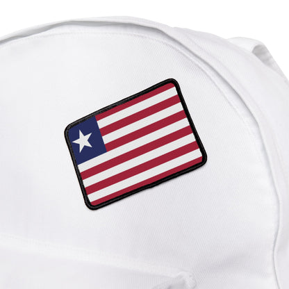 Flag Village Liberia Flag Embroidery Iron-On Patches