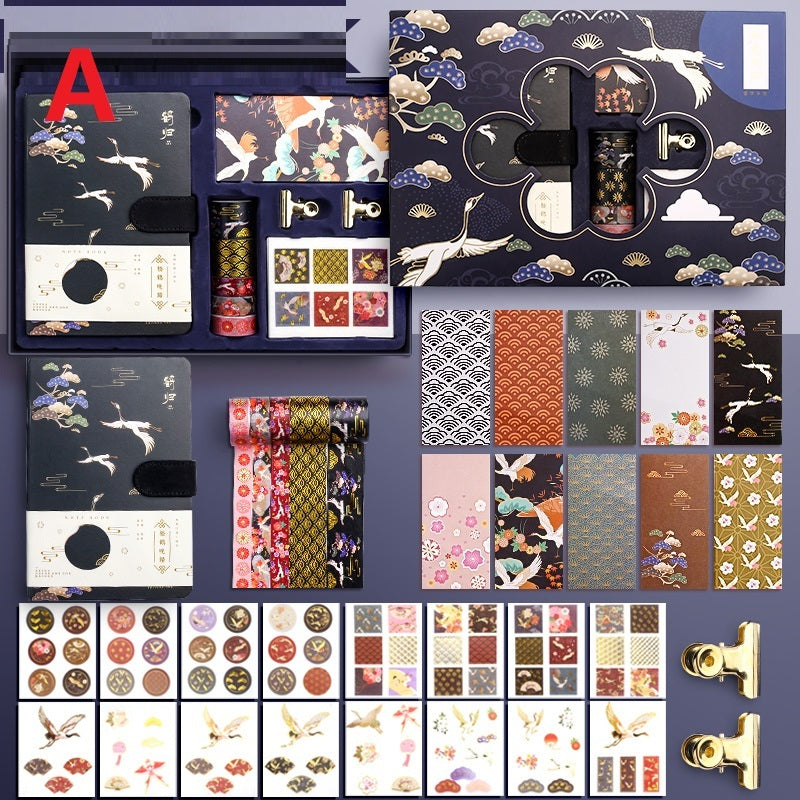 Flag Village Antique Hand Ledger Gift Box Set Gift Stationery