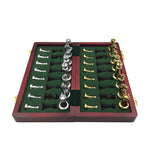 Flag Village Chess Match Special High-end Gift Box Set Solid Wood Folding Board Large Pieces Chess