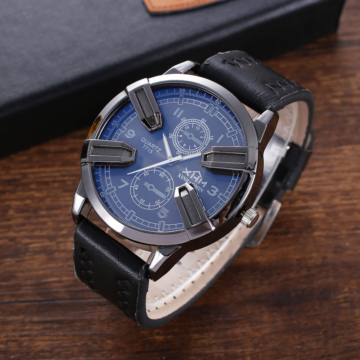 Flag Village Fashion Classic Boutique Gift Box Set Wallet Glasses Creative Quartz Watch