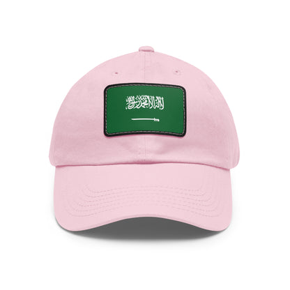 Flag Village Saudi Arabia Flag Hat Cap with Leather Patch