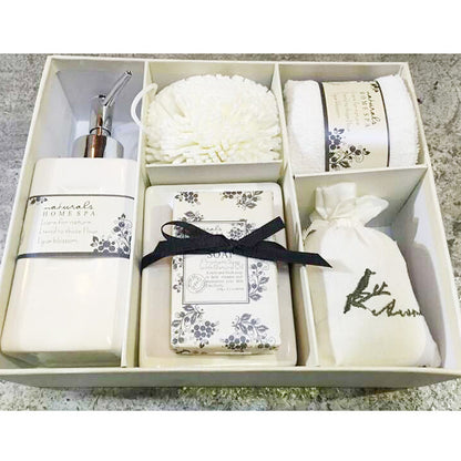 Flag Village European and American bathrooms suit, bathing suit, pottery and bathroom, five pieces of bathroom accessories bath gift box wholesale