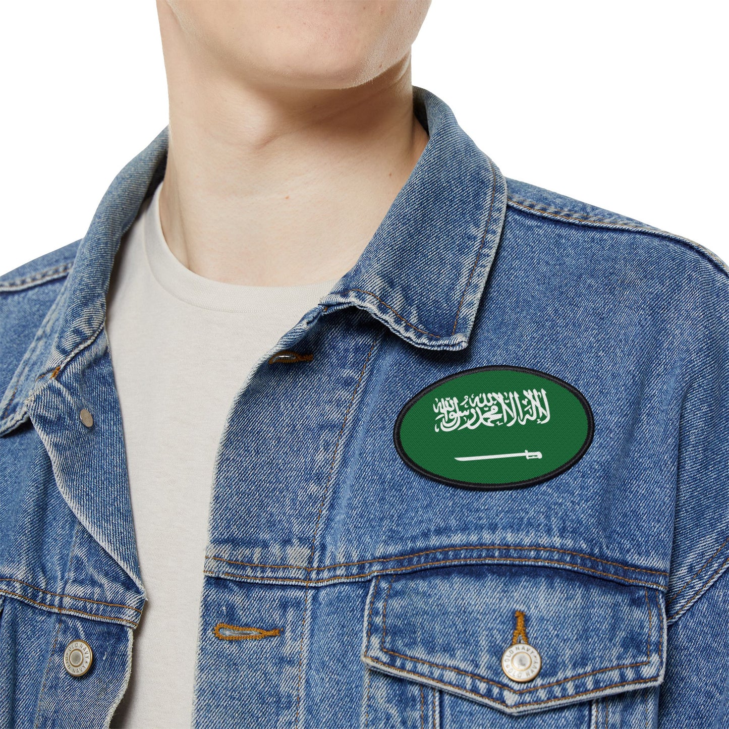 Flag Village Saudi Arabia Flag Embroidery Iron-On Patches