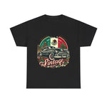 Flag Village Mexico Vintage Car Flag T-SHIRT Heavy Cotton Tee MEX0001