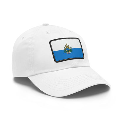 Flag Village San Marino Flag Hat Cap with Leather Patch