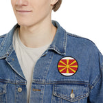 Flag Village Macedonia Flag Embroidery Iron-On Patches
