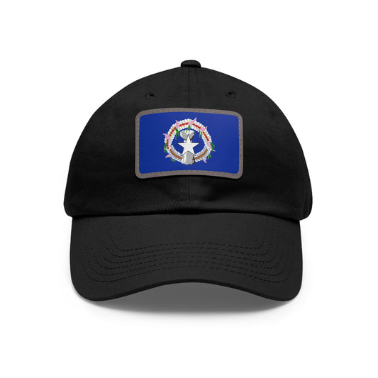 Flag Village USA Northern Mariana Islands State Flag Hat Cap with Leather Patch